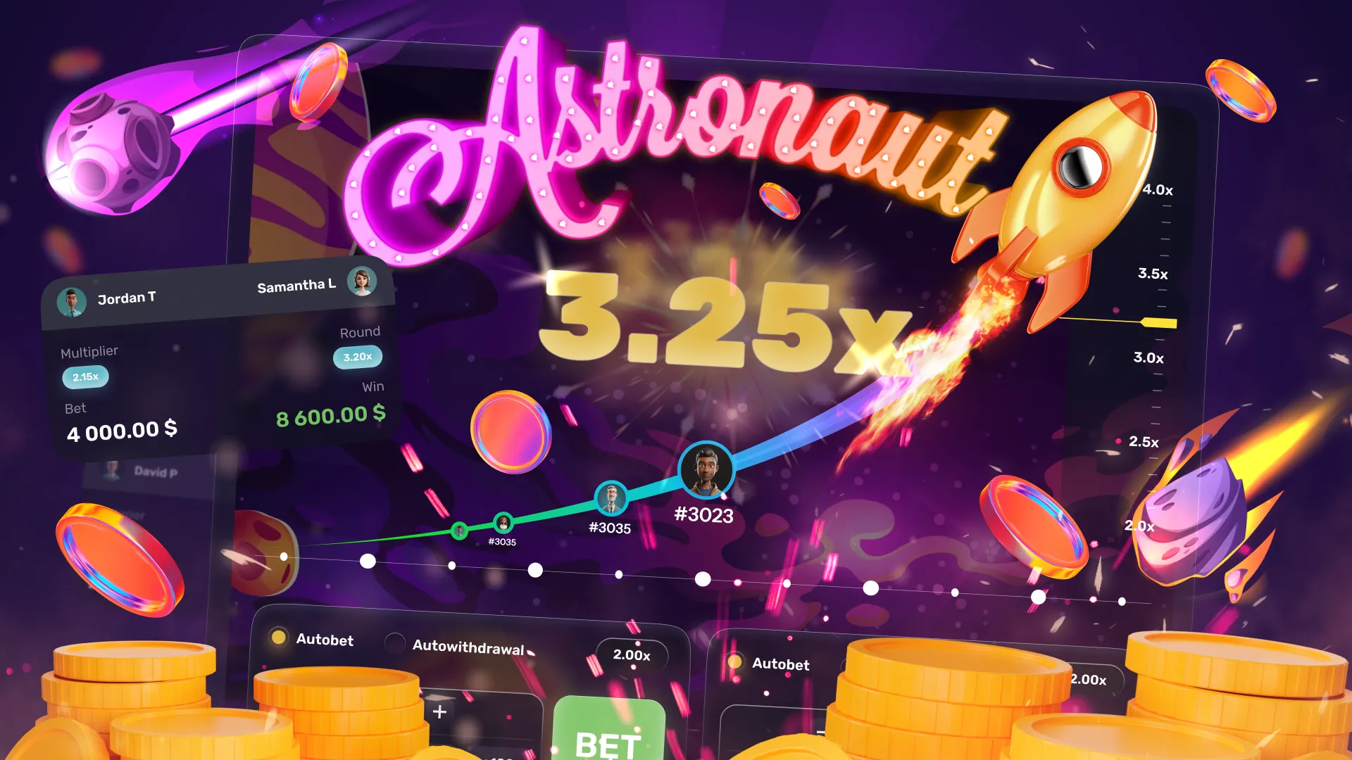 Astronaut Rush: Blast Off & Win Big! screenshot